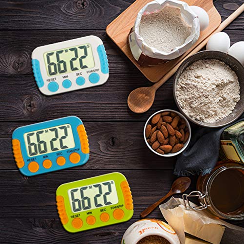 Classroom Or Meeting Timers for Kids and Teacher Digital Kitchen Timer, Count-Up & Count Down for Cooking Baking Sports Games Office Study (3pcs)