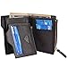 HOPSOOKEN Mens Leather Bifold Wallet Rfid Men Slim Front Pocket Wallet Trifold (Coffee)