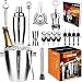 Bar Set 17-Pieces Jumbo Bartender Kit - Premium Cocktail Set Mixology Kit for Bar and Home -All-In-One Cocktail Shaker Set - Bartender Mixology Barware Set for Men and Women - Bar Tools Martini Kit primary