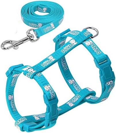 CELLTEK Escape Proof Cat Harness and Leash - Reflective Adjustable Cat Walking Harness Nylon Strap Collar with Leash