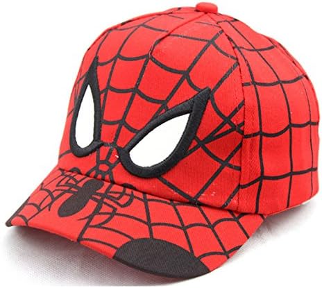 TEKIMBE Ultimate Spiderman Baseball Cap Adjustable Snapback Hat Mesh Sun Hat For Kids (Red)