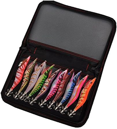 Fishing baits luminous Squid jigs suits including 10 pieces with gift bag 3.5# glow in dark squid jigs Squid Hooks