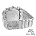 Big Square Face Watch Mens Iced Out Lab Diamonds Geneva Platinum Steel Back Jojo0738964387836