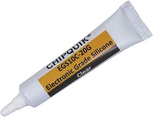 Electronics Grade Silicone Adhesive Sealant 20g Squeeze Tube (Clear)