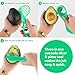 Vremi 3 in 1 Avocado Slicer and Pitter Tool - Avocado Peeler Cutter Masher and Skinner for Kitchen to Slice and Scoop Avocados - Stainless Steel Pitter - Avocado Kitchen Tool Utensil - Green