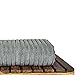 Luxury Hotel & Spa Towel Turkish Cotton Ribbed (Gray, Bath Towel - Set of 4)