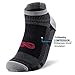 Low Cut Compression Socks for Men and Women(6 Pairs), No Show Ankle Running Socks Nano Socks with Arch Support for Plantar Fasciitis, Cyling, Athletic, Flight, Travel, Nurses. Black L/XL