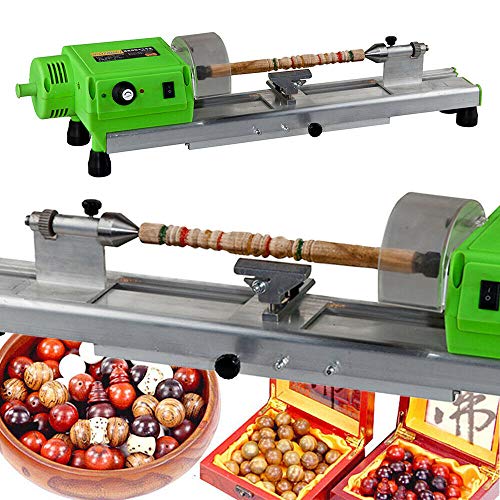 Mini Lathe Beads Polisher Machine, 480W Polishing Machine DIY Woodworking Lathe Drilling CNC Machining Machine, Precision Wood Hole DIY Craft Rotary Bench Drill Tool for Wood Plastic Bead