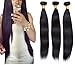 Worldflying@ 8-28 inches 100% Virgin Brazilian Natural Straight Human Hair Weave Extension Unprocessed 1 pack Bundle Black