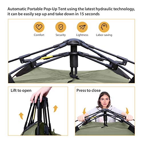 BFULL Instant Pop Up Camping Tents for 23 Person Family, Dome