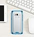Poetic Affinity Slim Fit Galaxy S8 Plus Case With Anti-Slip Side Grip and Reinforced Corner Protection Bumper for Samsung Galaxy S8 Plus Blue/Clear