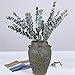 Geboor Pack of 3 Faux Eucalyptus Stem Artificial Eucalyptus Leaves Fake Eucalyptus Branches 30