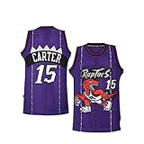 Mens Vince Carter #15 Purple Hardwood Classic Jersey Basketball Jersey