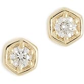 Ariel Gordon Jewelry Women's Diamond Hex Studs