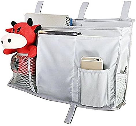 SYOOY Bedside Storage Caddy Organizer 8 Pockets for Bunk Beds, Hospital Beds, Bed Rails, Dorm Rooms 20"L x 12"H x 3.7"W