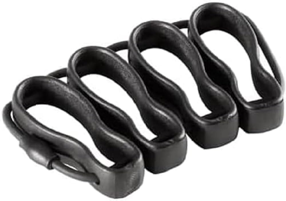 D'Addario Accessories Dexterity Band Finger Exerciser - Finger Exerciser & Hand Strengthener - Finger Strengthener for Strength & Dexterity - Finger Grip Strengthener Increases Finger Speed & Fluidity
