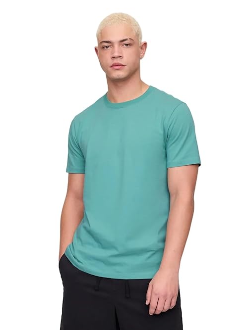 GAP Mens Everyday Soft Crewneck T-Shirt Tee Turquoise Smoke 805 XS