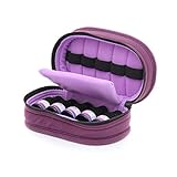 10-Bottle Essential Oil Carry Case for 5ml, 10ml, 15ml, and 10ml Roll-on Bottles