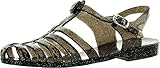 Womens Summer T-Strap Retro Jelly Rain Flat Sandals TRENDS SNJ SHOES