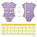 Littleforbig Adult Baby Diaper Lover (ABDL) Button Crotch Romper Onesie Pastel Series (XXXXL, Purple)