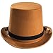 Tigerdoe Steampunk Hats - Steampunk Hat with Goggles - Burning Man Victorian Brown