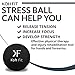 Koh Fit Stress Ball for Adults - Stress Reliever Squeeze Balls - for Hand Therapy and Stress Relief