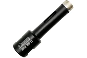 SHDIATOOL Diamond Core Drill Bits Diameter 18mm for Hard Stone Concrete Marble Granite Brick Laser Welded Dry or Wet Hole Saw