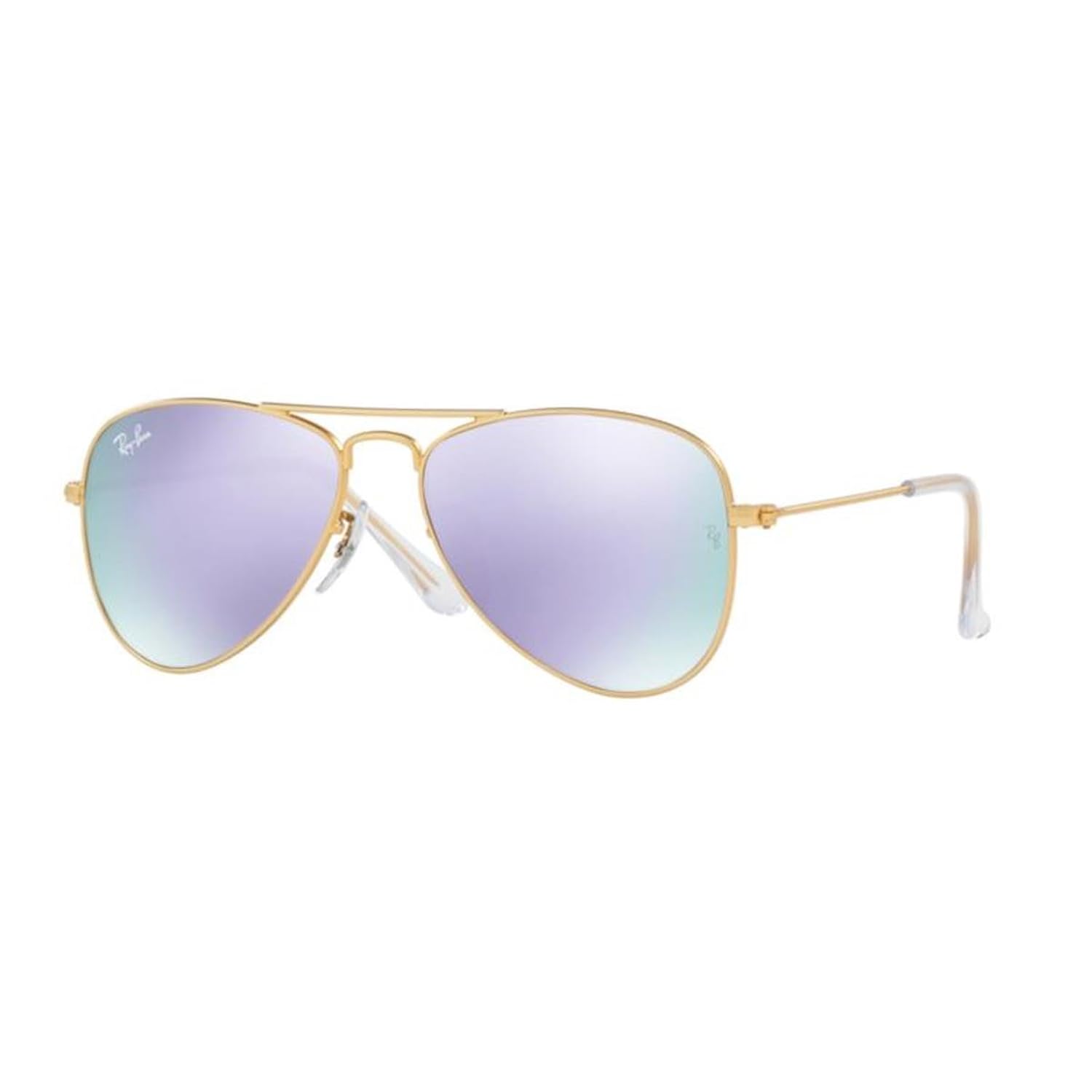 Ray Ban Junior Gafas de sol de aviador Flash lila oro mate