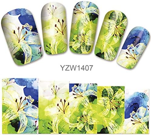 1 sheet nail sticker pop water transfer nails decals beauty YZW1406-YZW1410