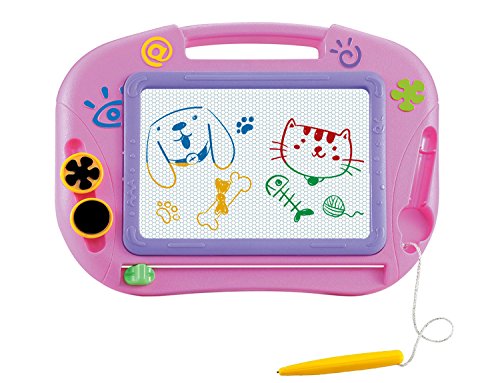 Magnetic Drawing Board For Kids- Erasable Colorful Magna Doodle Drawing Board Toys for Kids Writing Sketching Pad - Gift for Little Girls Kids Children Travel Size