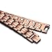 RainSo Mens Copper Double Row Magnetic Bracelets with 3500 Gauss Wristband Adjustable (Double Row Magnetic Style 2)
