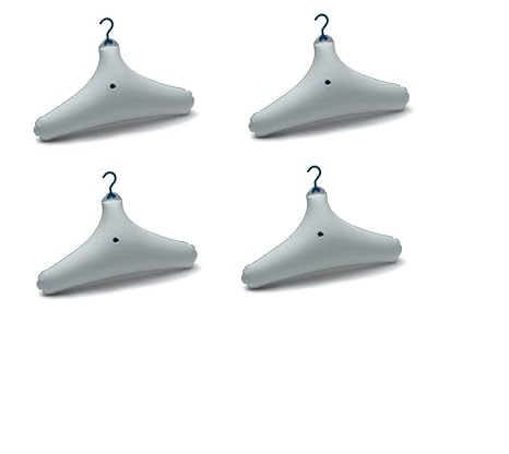 Kleiderbügel 434 aufblasbar 4 Stück in weiss 48 x 26 cm 4 Stück