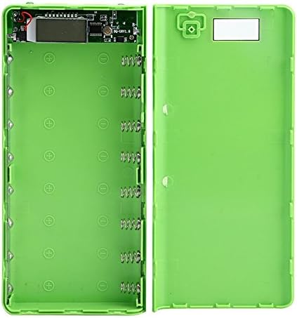 Dairyshop USB Power Bank Charger Case DIY Pack 8pcs 18650 Battery Holder for Mobile Phone (Green)