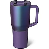 BrüMate Müv - 35oz 100% Leak Proof Insulated Coffee Mug with Handle & Lid - Stainless Steel Coffee Travel Mug - Double Walled Coffee Cup (Dark Aura)