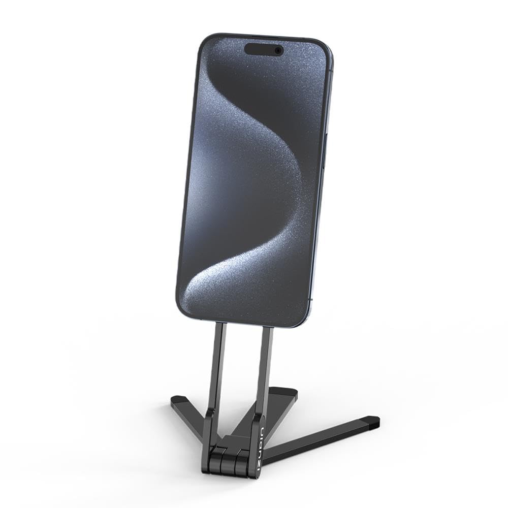 Ulanzi MA30 Mini Smartphone-Stativ magnetisch – Mag Safe Halterung – faltbar – tragbares Tischstativ – mit Karabiner – Schwarz 4