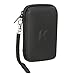 Khanka Carrying Travel Case For RAVPower 16750mAh / 13000mAh / 13400mAh Portable External Charger Battery Power Bank - Black