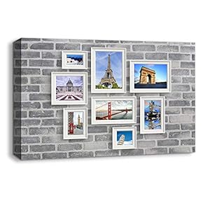 Canvas Wall Art Picture Collage Idea Painting Artwork for Home Prints Framed - 12x18 inches