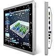 SunKol 15 inch Industrial Embedded Panel PC, 10 Point Capacitive Industrial Touch Screen Panel Computer, 2xUSB3.0,HDMI,2xRS232,2xLAN (J6412, 8GB RAM 128GB SSD)