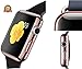 Protective Case for Apple Watch Case 42mm Series 3 and 2, Bumper for Apple Watch Snap on Face Cover Full Coverage Screen Protector of Thin Plated Case PC for iWatch Sport/Edition 2017/2016 - Pink