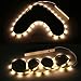 YOUKOYI Battery Powered LED Strip Lights Flexible Motion Sensor Closet Light for Cabinet/Cupord/Stairs, 4000k- 2 Pack