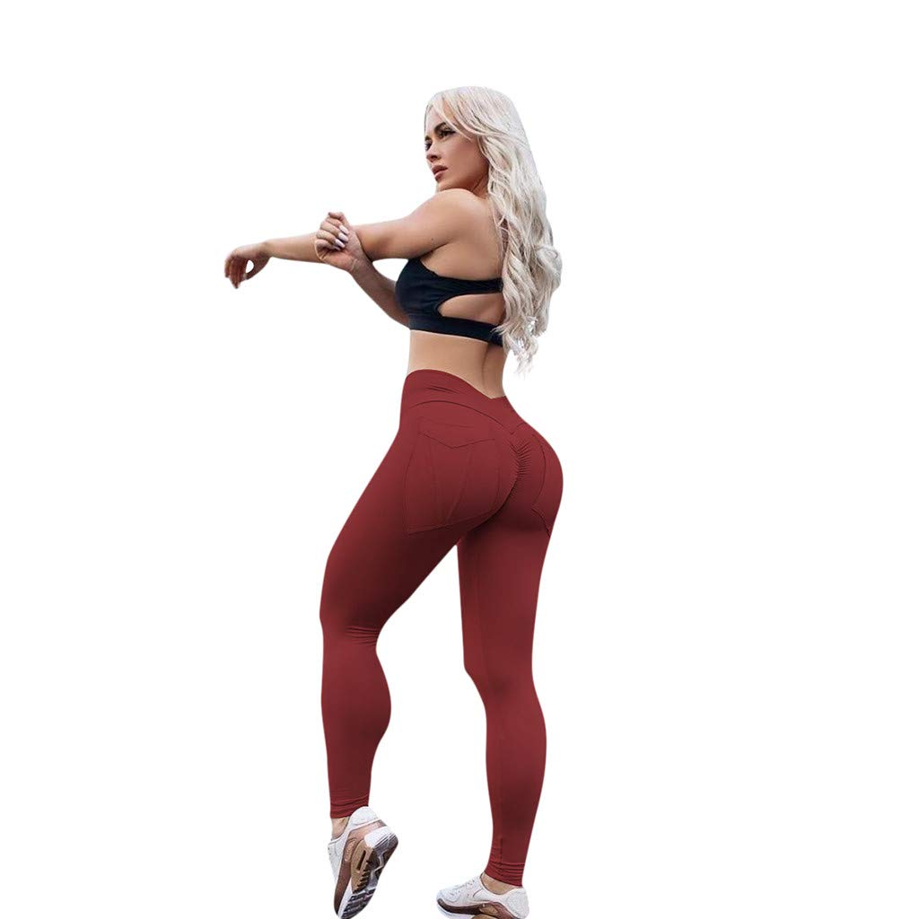 Pantaloni Yoga Leggings Sportivi Donna Alta Vita Sport Palestra Yoga  Esecuzione Leggings Fitness Pantaloni Allenamento Vestiti Yoga Leggins Push  Up Pantaloni Tuta Fitness Donna NBAA Illuminazione urban-earth.co.uk