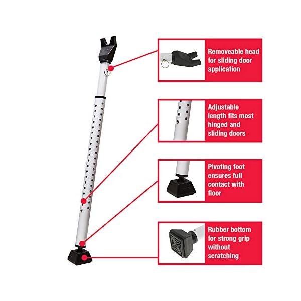 Master Lock 265D Door Security Bar, Pack of 1, White