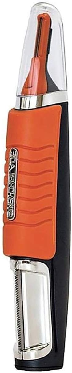 RUE Switchblade Hair Trimmer,Male Shaver Grooming Remover Hair Trimmer 2 in 1 Mustache Beard Eyebrow Hair Trimmer Shaver Hair Remover Set,Orange