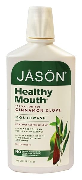 JASON HEALTHY MOUTH TARTAR CONTROL MOUTHWASH, CINNAMON CLOVE, 16 OZ