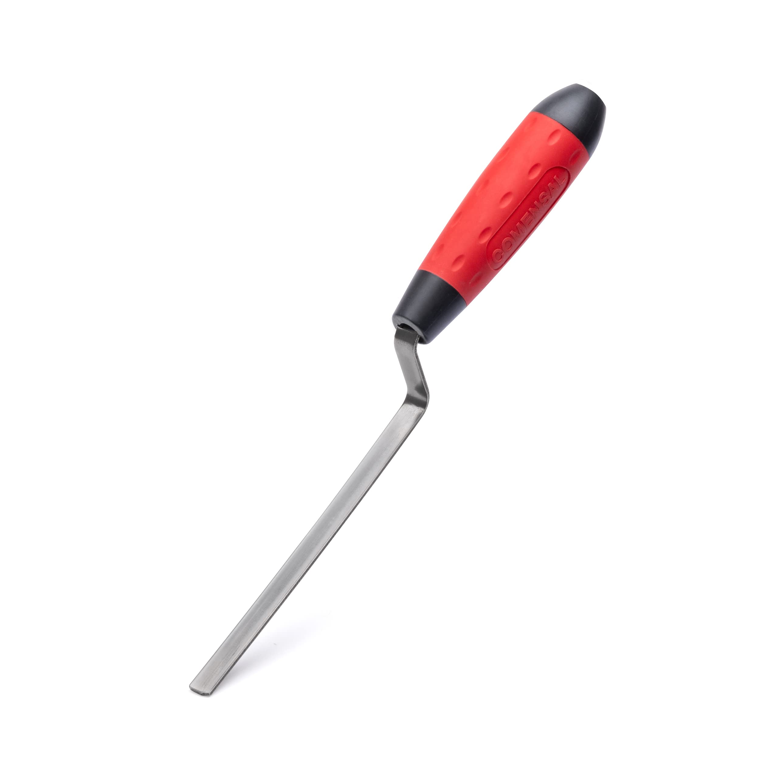 COMENSAL Pointing Trowel 0.4" - Pointing Tool - Brick Jointer - Tuck Pointer - Finger Pointer Trowel - Stainless Steel - Non-Slip Soft Grip - Made in EU - 10 mm