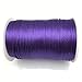 FQTANJU Purple 2mm x 100 Yards Satin Nylon Trim Cord, Rattail, Chinese Knot, Kumihimo, Premium Quality
