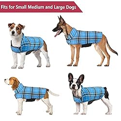 Kuoser Warm Dog Coat, Reversible Dog Jacket