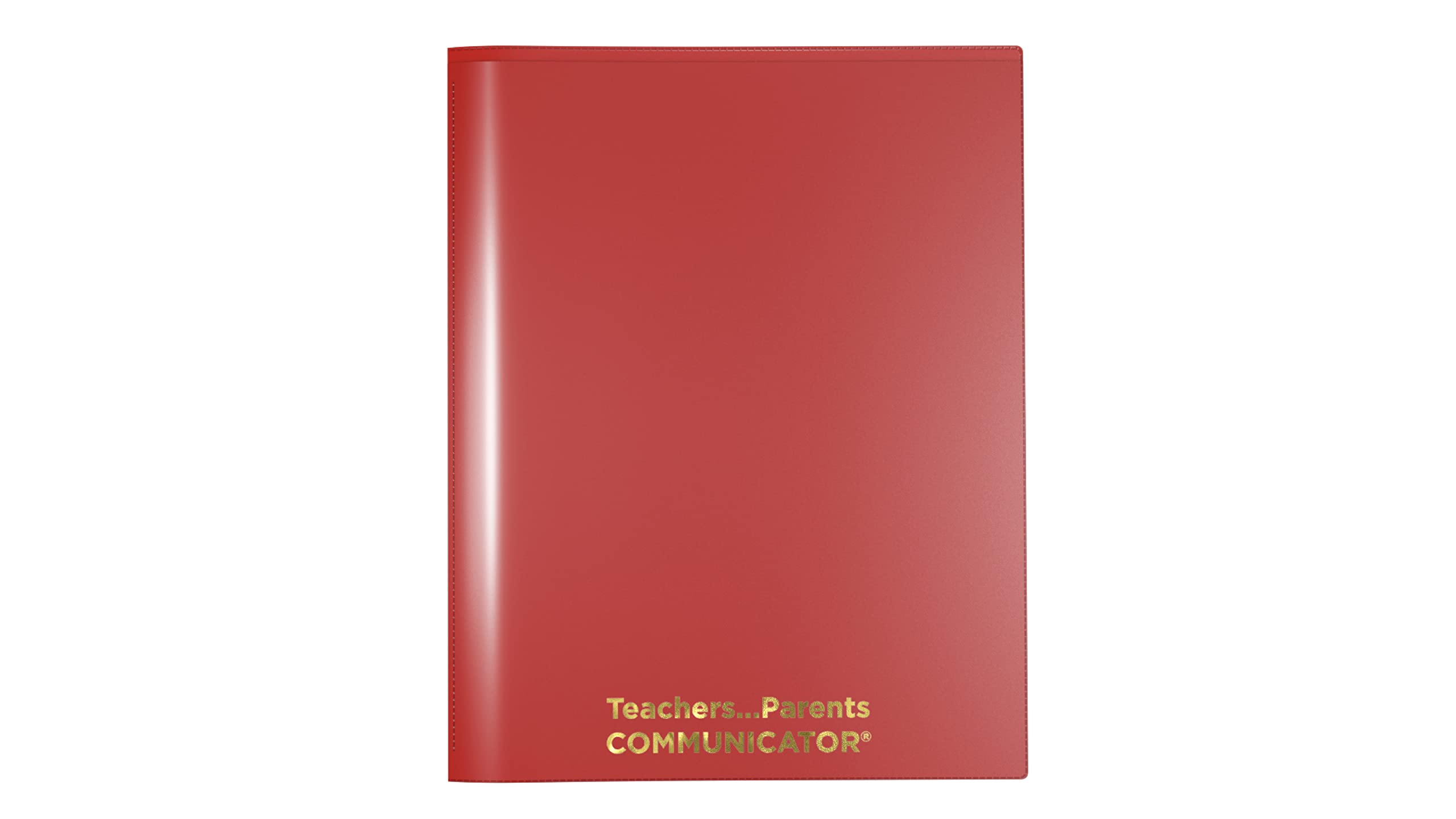 Photo 1 of Nicky's Folder® English Communicator, Parent-Teacher Folder, Patented Tear-Resistant, Flexible Plastic, 2 Inside Pockets, 2 Exterior Sleeves, Letter Size Paper, Single Color (24 Pack) (Red)