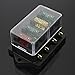 Audew Fuse Holder Box Block 4 Way CAR Vehicle Circuit Automotive + 4 Blade Fuse 12/24V