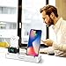 Wireless Charger Stand Compatible for iPhone Xs/XS Max/XR/X, 6 in 1 Aluminum Charging Dock for iWatch/AirPods/iPad/Apple Pencil, Detachable Wireless Charger for Samsung Galaxy S9/S8/S7 (Silver)